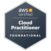 AWS Certified Cloud Practitioner badge