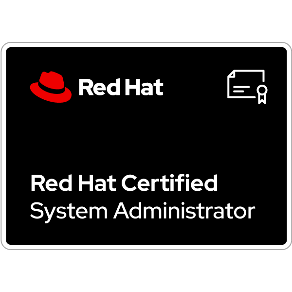 Red Hat Certified System Administrator badge